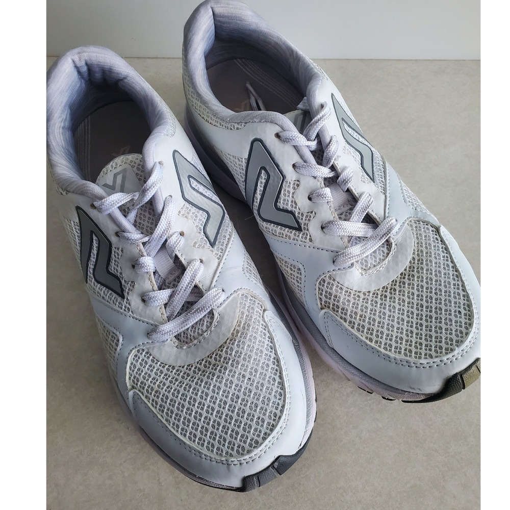 Vionic Satima Walking Shoes White Silver Orthotic Active Sneakers Size 9